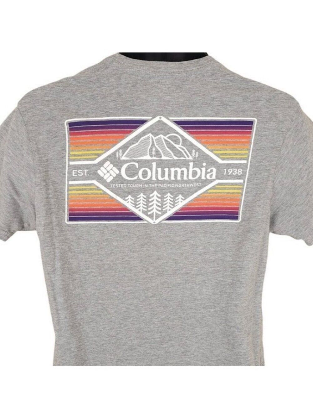 Columbia Sportswear T Shirt Mens Size Medium Gray Pacific Northwest Outdoors